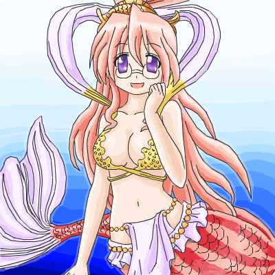 takara miyuki and shirahoshi (one piece and 1 more) drawn by anonymous_(japanese)