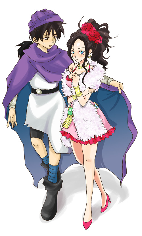 hero and deborah (dragon quest and 1 more) drawn by icomemo
