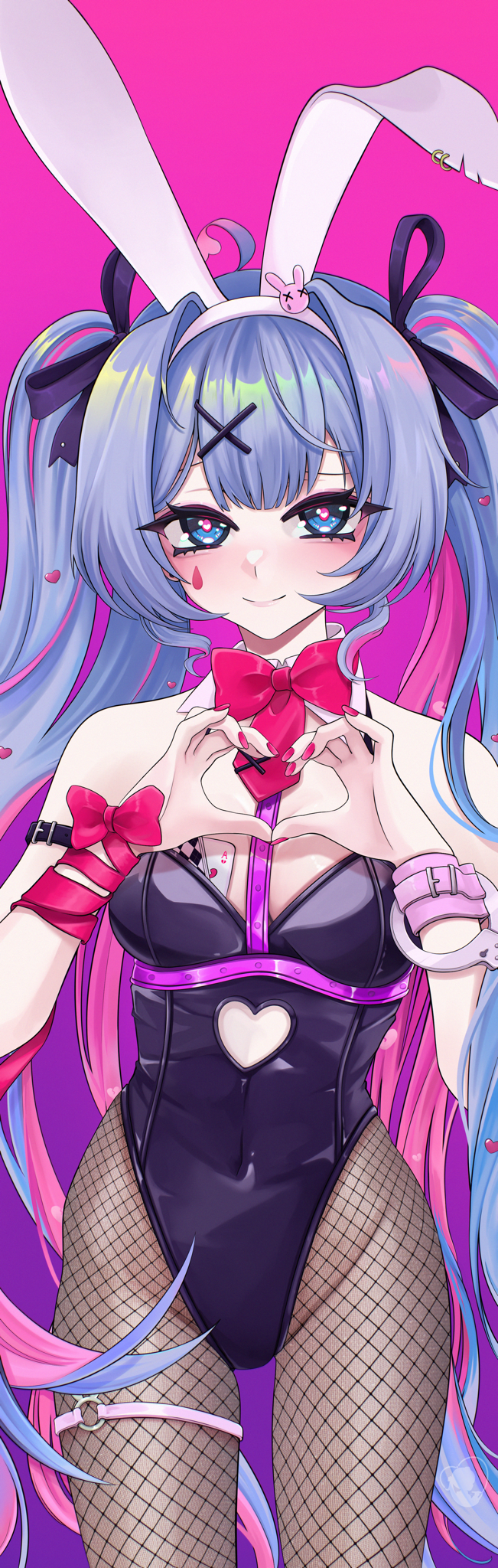 hatsune miku (vocaloid and 1 more) drawn by seslerya