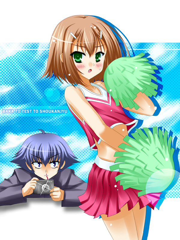 kinoshita hideyoshi and tsuchiya kouta (baka to test to shoukanjuu) drawn by kareru_(karluv)