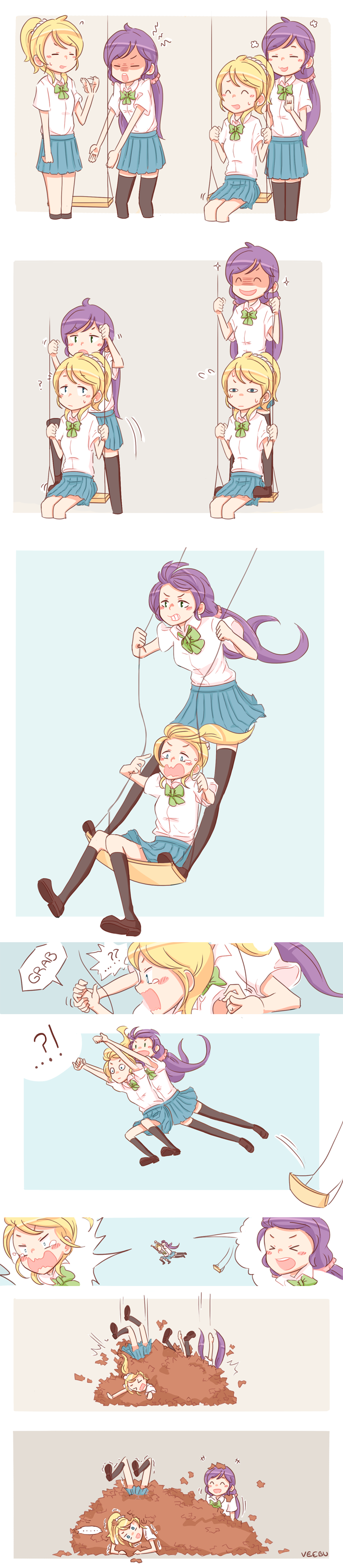 tojo nozomi and ayase eli (love live! and 1 more) drawn by friedbun