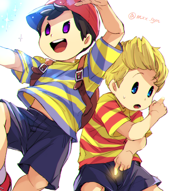 ness and lucas (mother and 2 more) drawn by mimxxpk