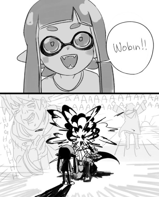 inkling player character, inkling girl, and male robin (fire emblem and 4 more) drawn by laaaicha