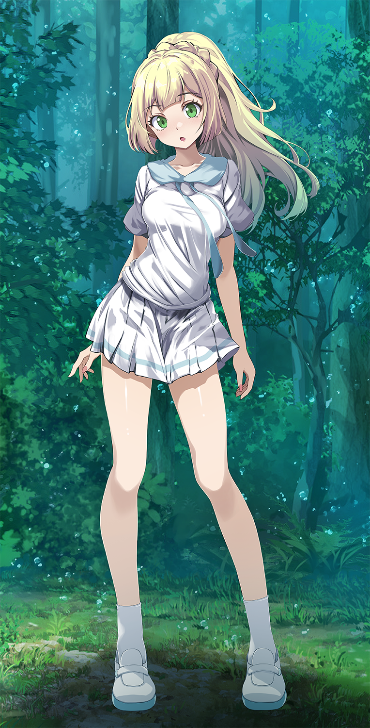 lillie (pokemon and 1 more) drawn by tsukishiro_saika