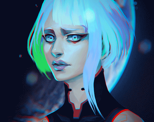 lucy (cyberpunk and 2 more) drawn by vrihedd