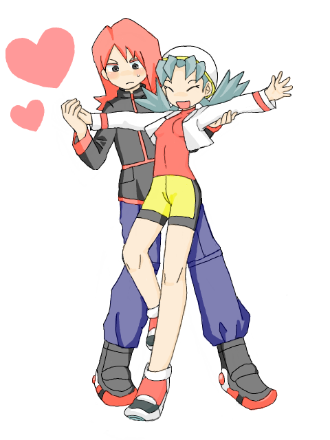 silver and kris (pokemon and 1 more) drawn by paletur