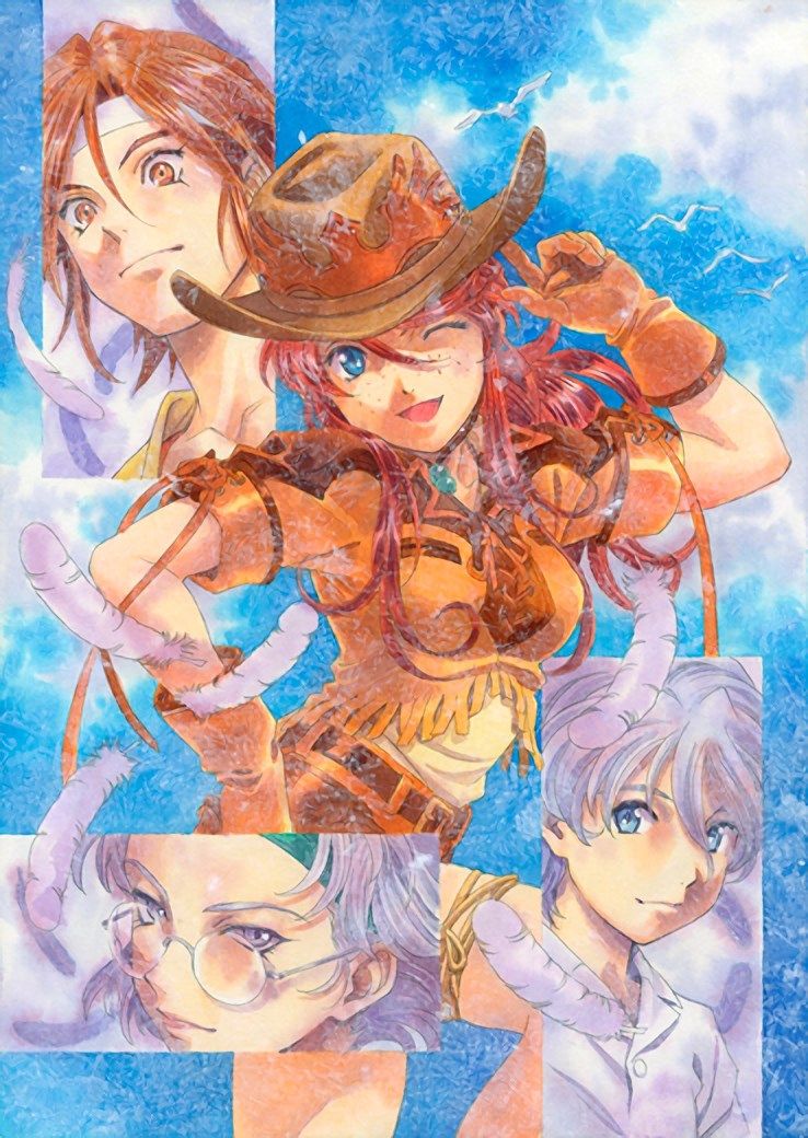gemini sunrise, kirishima kanna, lobelia carlini, and reni milchstrasse (sakura taisen and 3 more) drawn by matsubara_hidenori