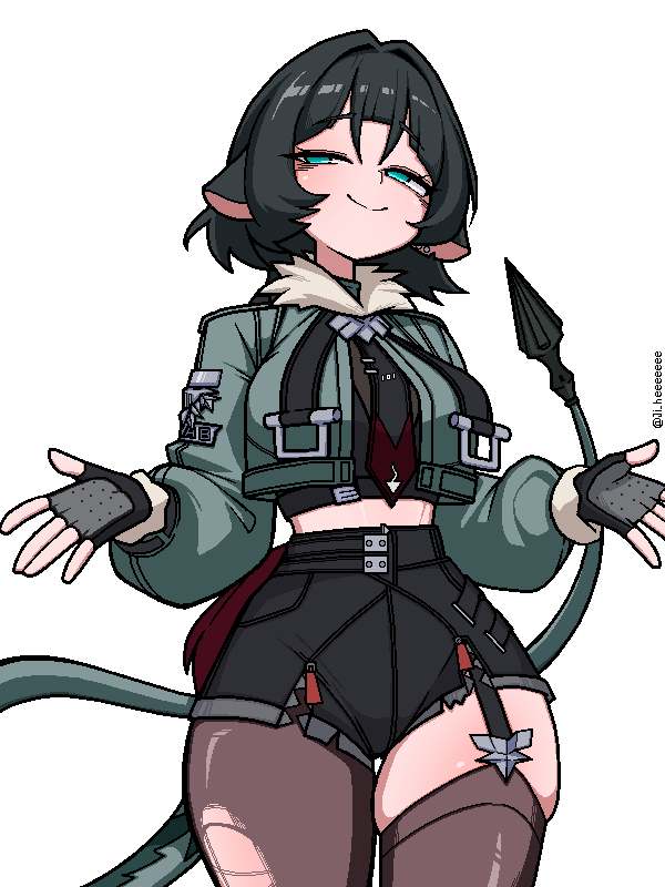jane doe (zenless zone zero) drawn by ji_heeeeeee