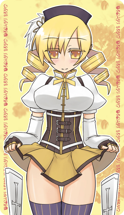 tomoe mami (mahou shoujo madoka magica) drawn by kurakumo_nue