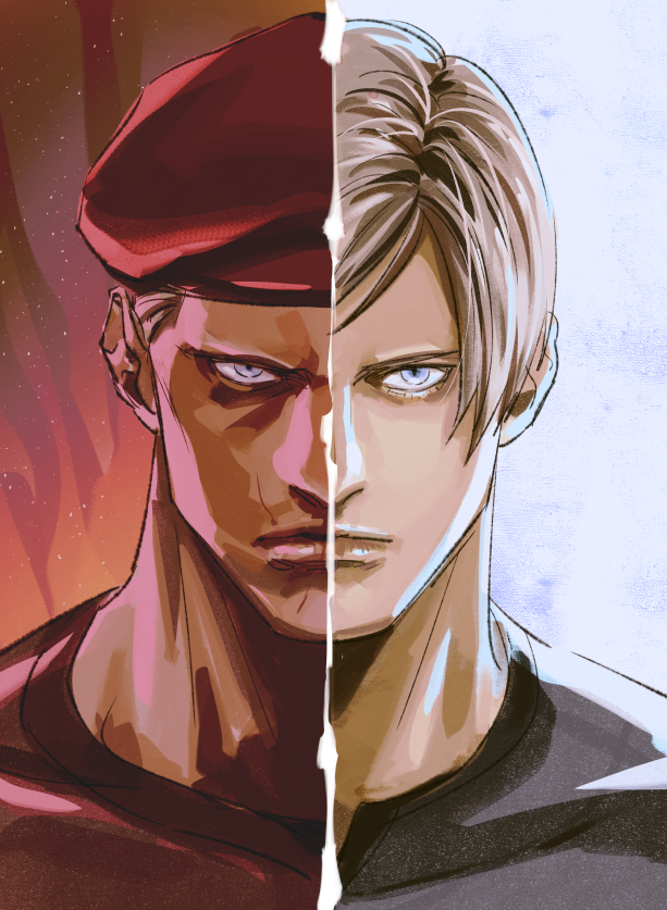 leon s. kennedy and jack krauser (resident evil and 1 more) drawn by tatsumi_(psmhbpiuczn)