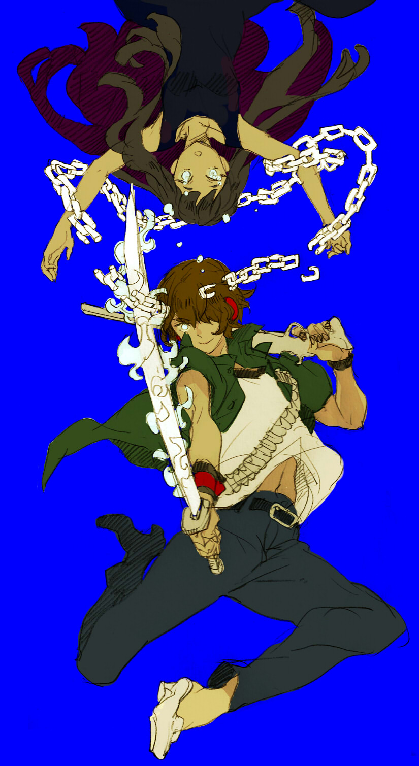 kajiro miyako and suda kyouya (siren and 1 more) drawn by kinako_(marubotan)