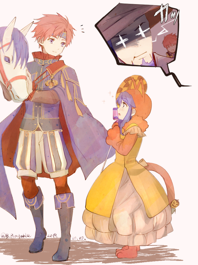 roy, lilina, eliwood, and hector (fire emblem and 3 more) drawn by shoochiku_bai