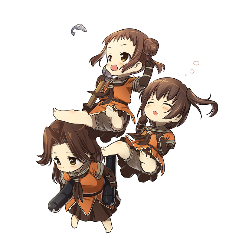 sendai, naka, jintsuu, and pt imp group (kantai collection) drawn by makishima_azusa