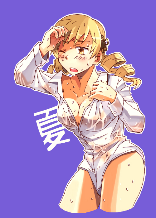 tomoe mami (mahou shoujo madoka magica) drawn by hobbang