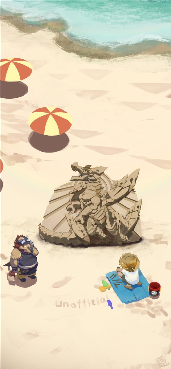 vapula and sand dragon (tokyo afterschool summoners) drawn by itohiro