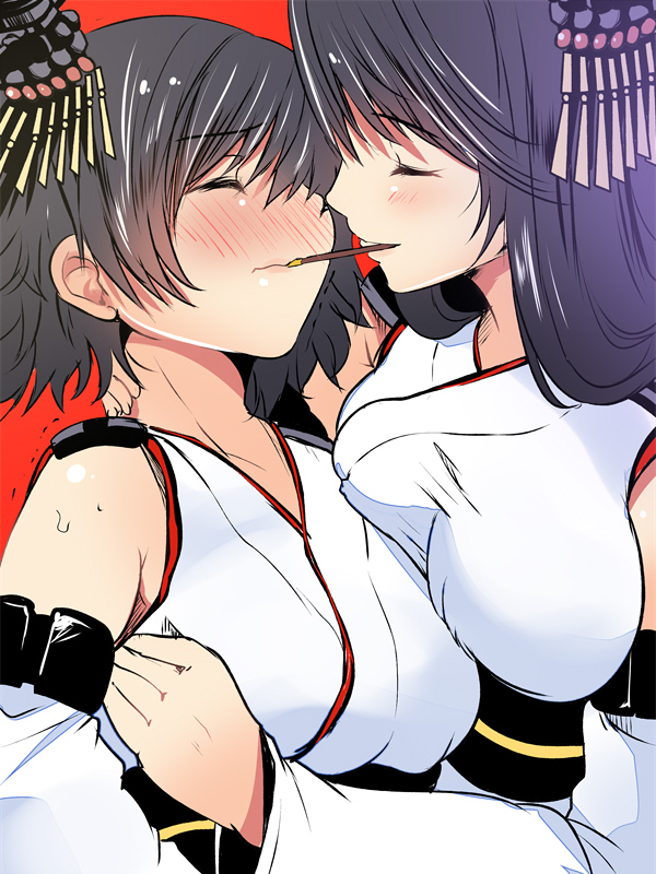 yamashiro and fusou (kantai collection) drawn by maki_(seventh_heaven_maxion)