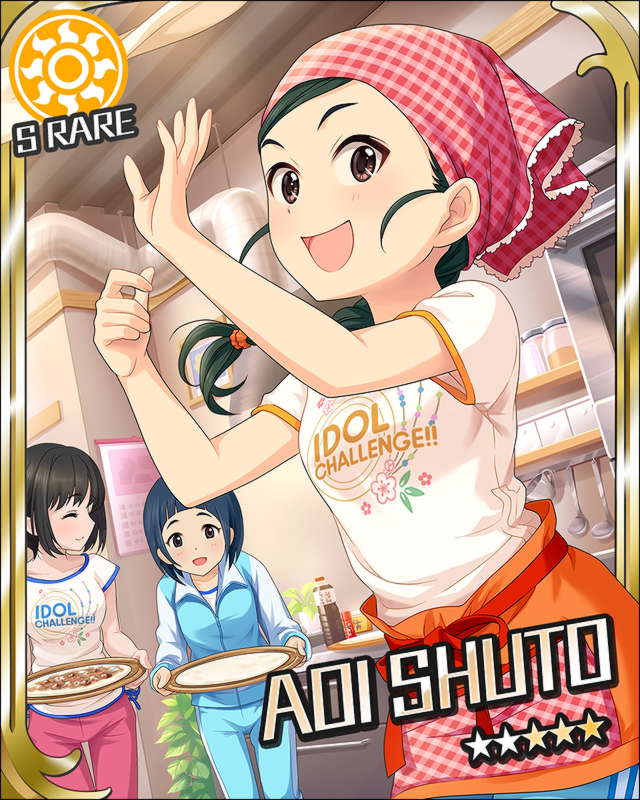 takafuji kako, okazaki yasuha, and shuto aoi (idolmaster and 1 more)