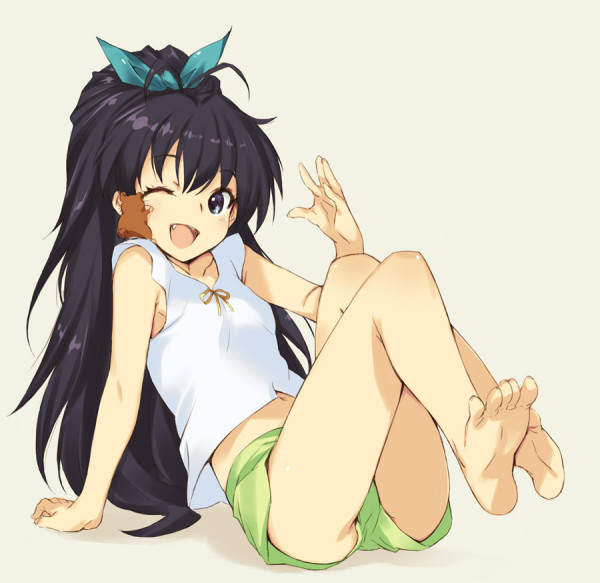 ganaha hibiki and hamuzou (idolmaster) drawn by kawata_hisashi