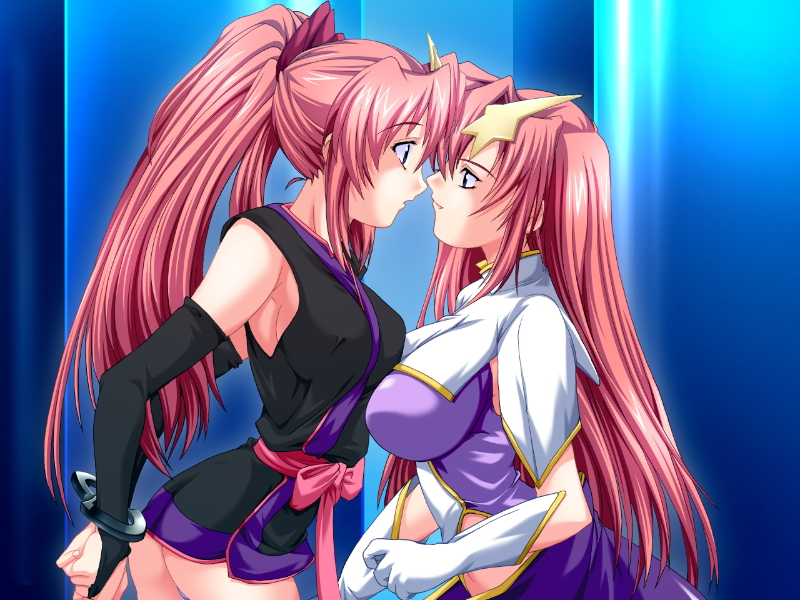 lacus clyne and meer campbell (gundam and 2 more) drawn by natsuka_qya