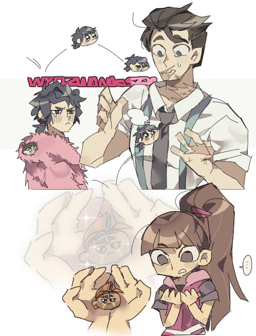 fiore, alec, tom, and jake (disventure camp) drawn by dokusuji_(kw9onou58)
