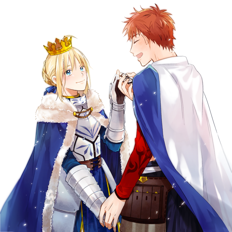 artoria pendragon, saber, emiya shirou, and senji muramasa (fate and 2 more) drawn by matsuko