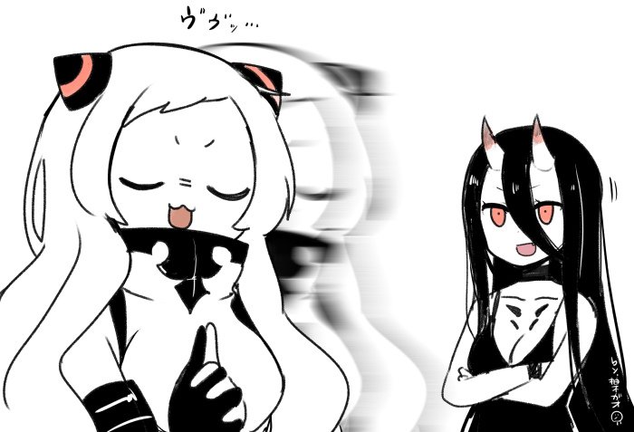 battleship princess and airfield princess (kantai collection) drawn by yuzuki_gao