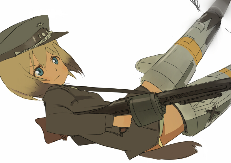 erica hartmann (world witches series and 1 more) drawn by jitsu_hidari