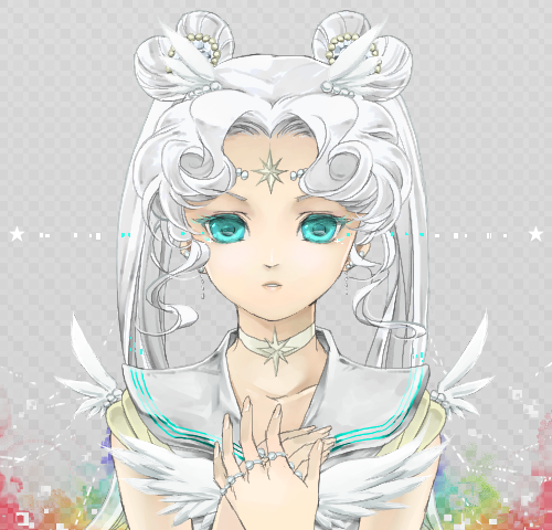 sailor cosmos (bishoujo senshi sailor moon and 1 more) drawn by saki_(hxaxcxk)