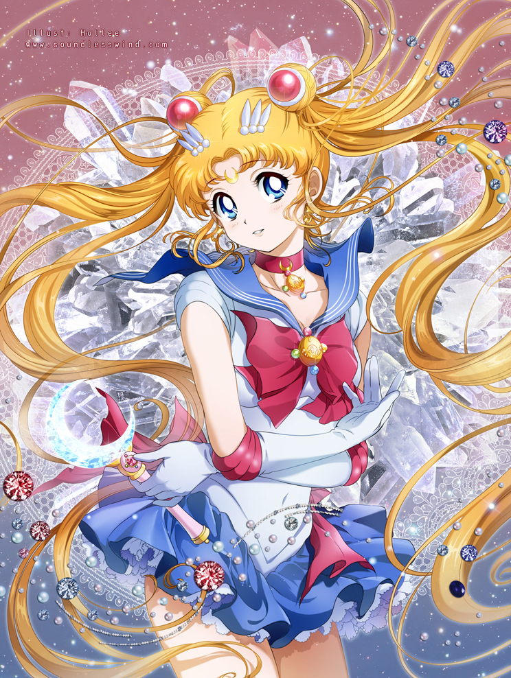 tsukino usagi and sailor moon (bishoujo senshi sailor moon and 1 more) drawn by kaze-hime