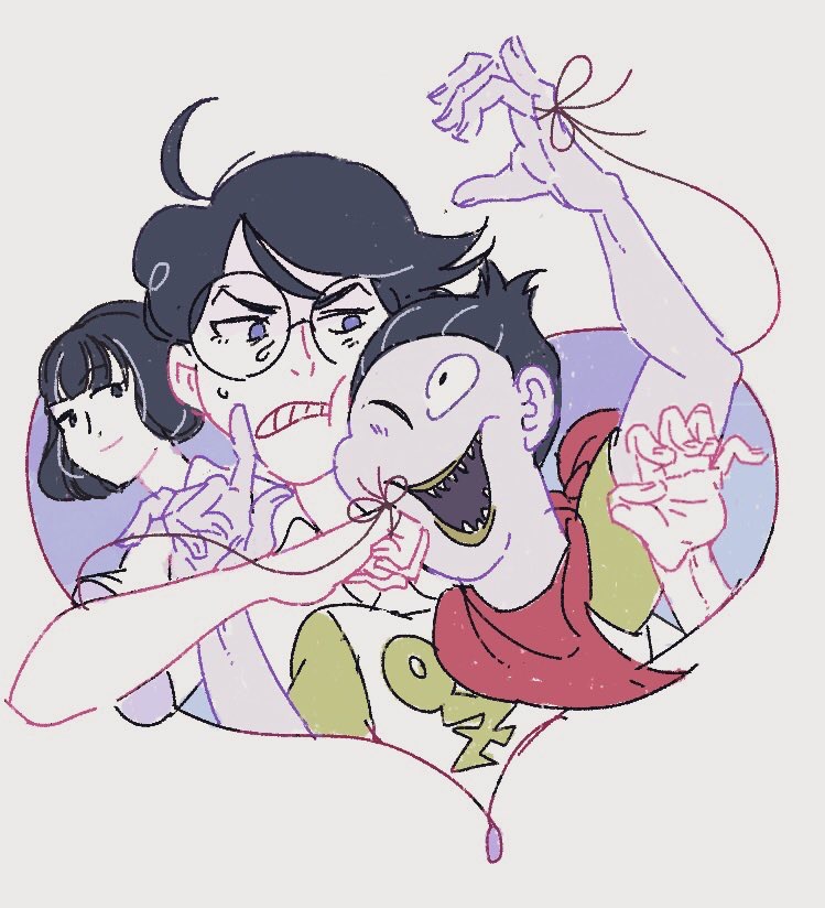 akashi, watashi, and ozu (yojouhan shinwa taikei) drawn by a85_decap0da