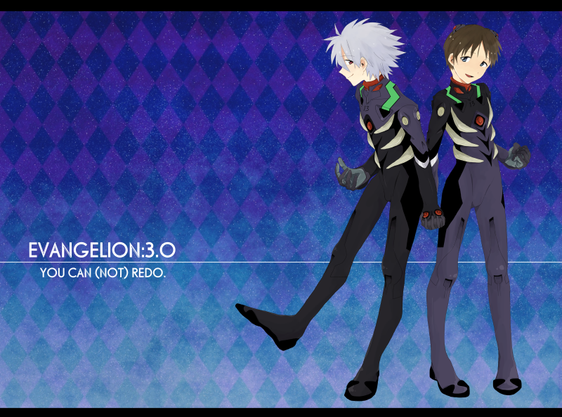 ikari shinji and nagisa kaworu (neon genesis evangelion and 2 more) drawn by ataru_(2203597)