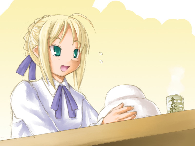 artoria pendragon and saber (fate and 1 more) drawn by kasuga_yukihito