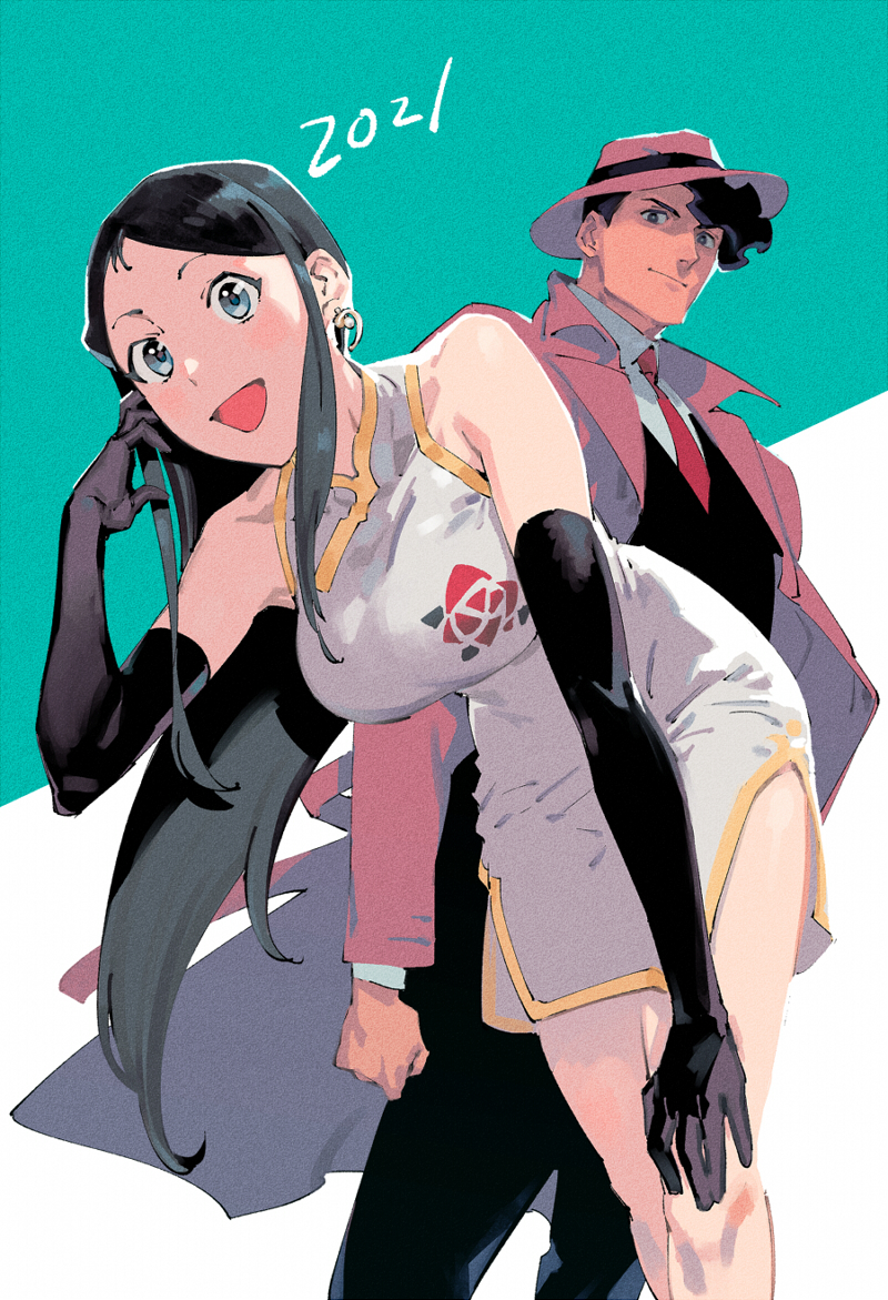 ginrei and murasame kenji (giant robo) drawn by hamu_fukurou