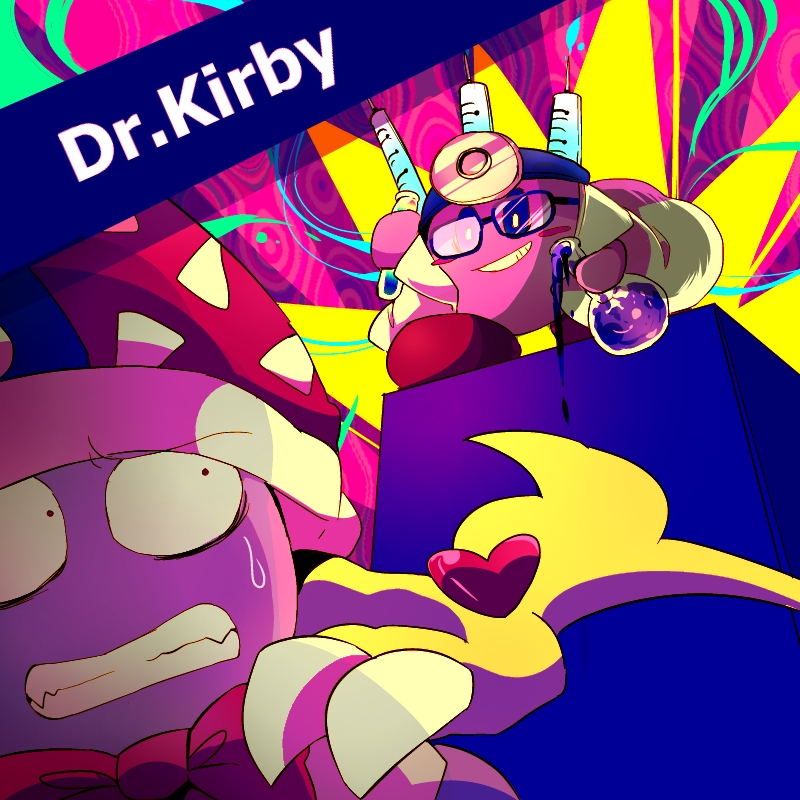 kirby, marx, and doctor kirby (kirby) drawn by shirushiki