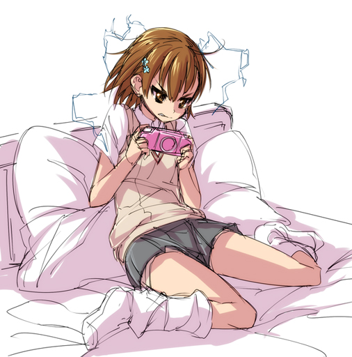 misaka mikoto (toaru majutsu no index and 1 more) drawn by nekomamire