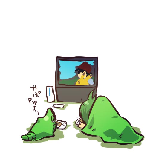 pikachu, ash ketchum, and metapod (pokemon) drawn by hitec