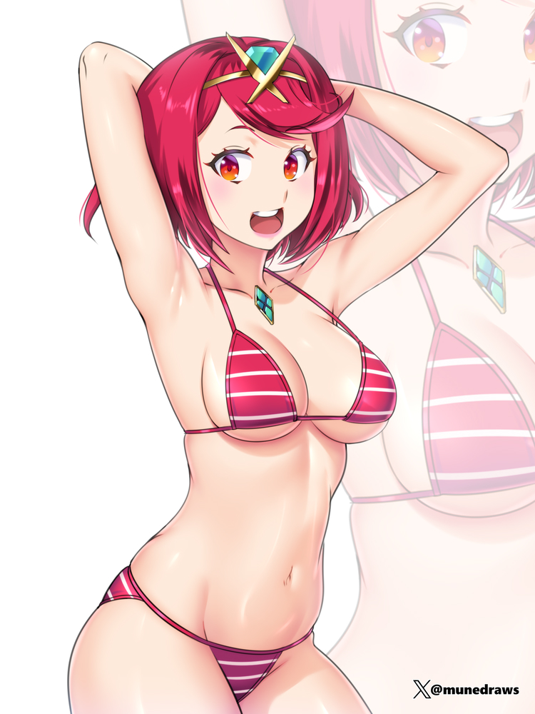 pyra (xenoblade chronicles and 1 more) drawn by etchimune