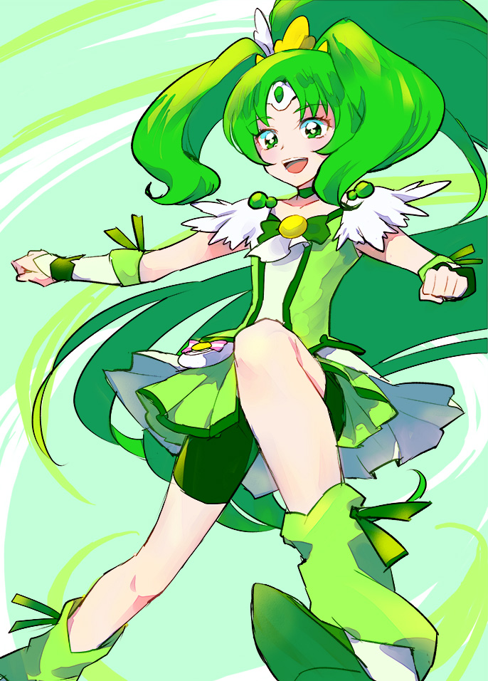 midorikawa nao and cure march (precure and 1 more) drawn by kurochiroko