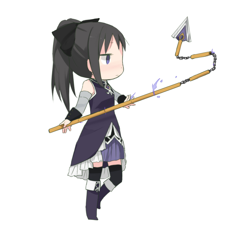 akemi homura and sakura kyoko (mahou shoujo madoka magica) drawn by tsuduya_(knt31)