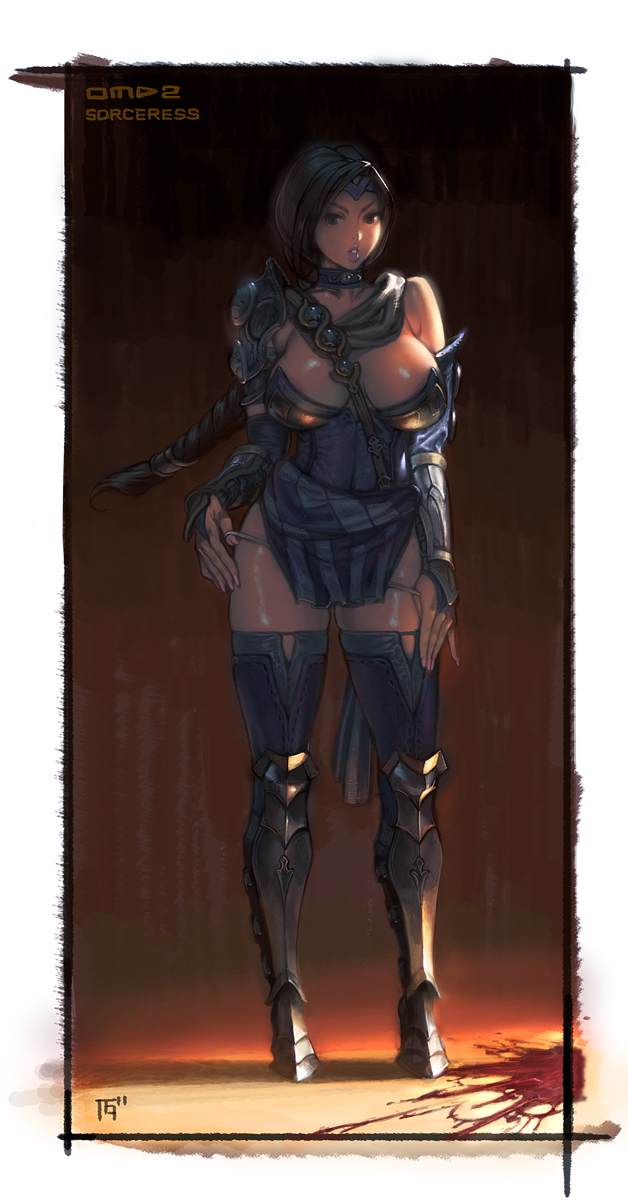 sorceress (orcs must die 2) drawn by kanda_(ura-kanda)