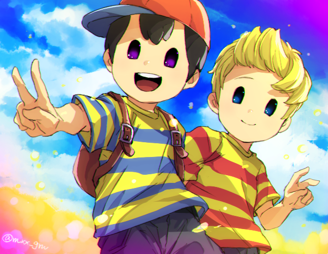 ness and lucas (mother and 2 more) drawn by mimxxpk