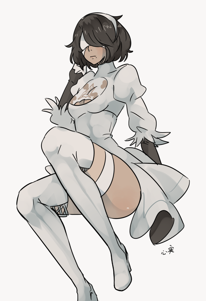 2p (nier and 3 more) drawn by kokomi_(aniesuakkaman)