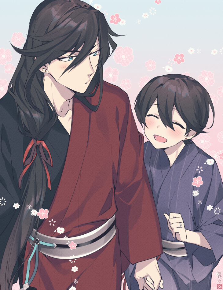 izumi-no-kami kanesada and horikawa kunihiro (touken ranbu) drawn by hebino_rai