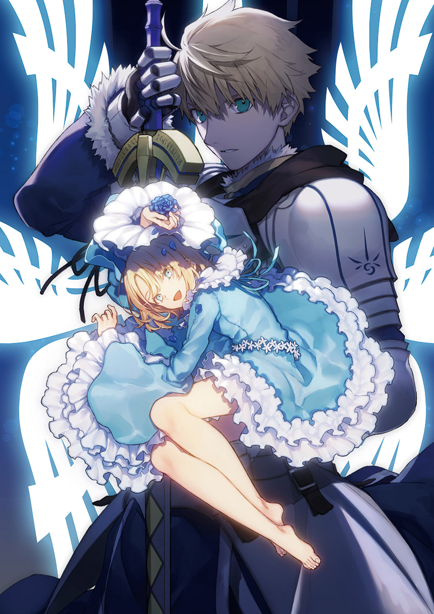 arthur pendragon and sajou manaka (fate and 1 more) drawn by nakahara_(mu_tation)