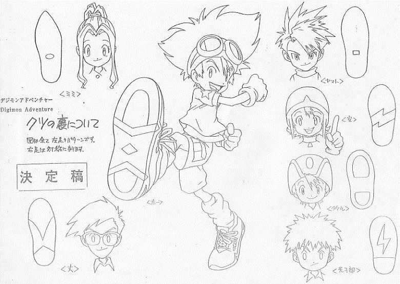 yagami taichi, tachikawa mimi, takenouchi sora, takaishi takeru, ishida yamato, and 2 more (digimon and 1 more) drawn by nakatsuru_katsuyoshi