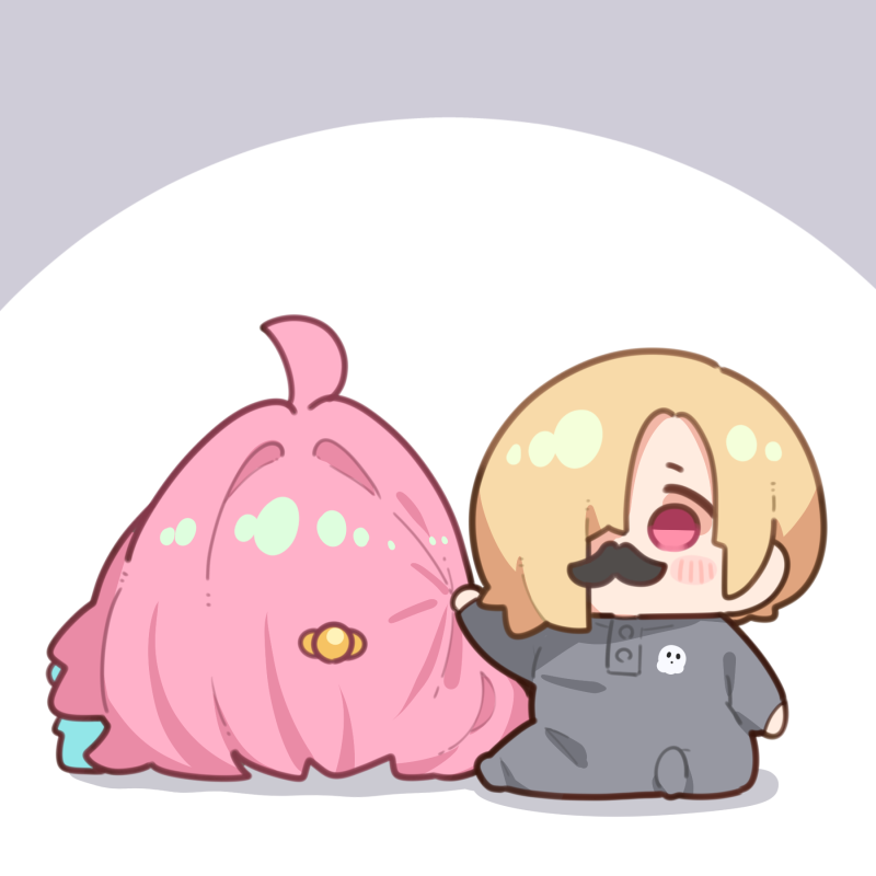 yumemi riamu, shirasaka koume, gomez addams, and cousin it (idolmaster and 2 more) drawn by takato_kurosuke