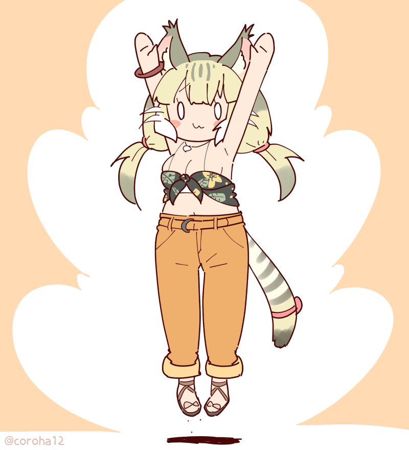 jungle cat (kemono friends) drawn by coroha