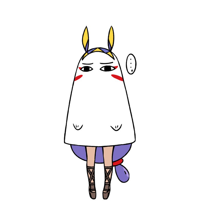 nitocris and medjed (fate and 1 more) drawn by chan_co