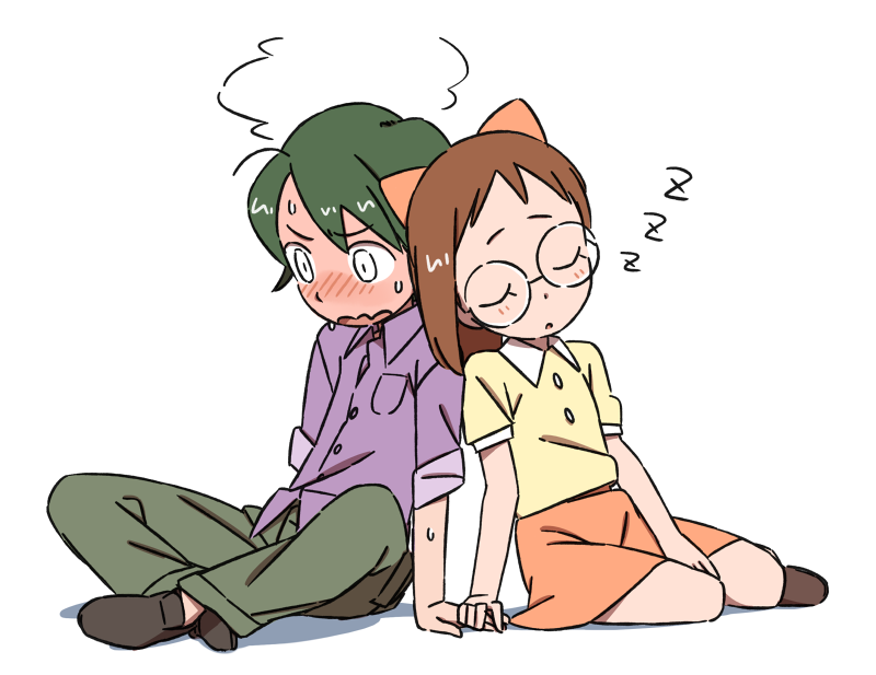 fujiwara hazuki and yada masaru (ojamajo doremi) drawn by takken_(kupipo)