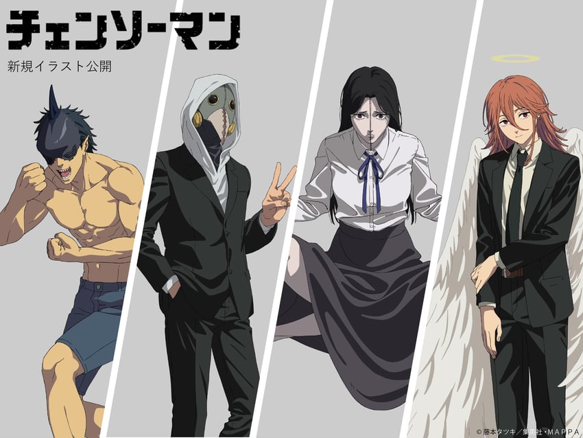 angel devil, violence fiend, princi, and shark devil (chainsaw man)